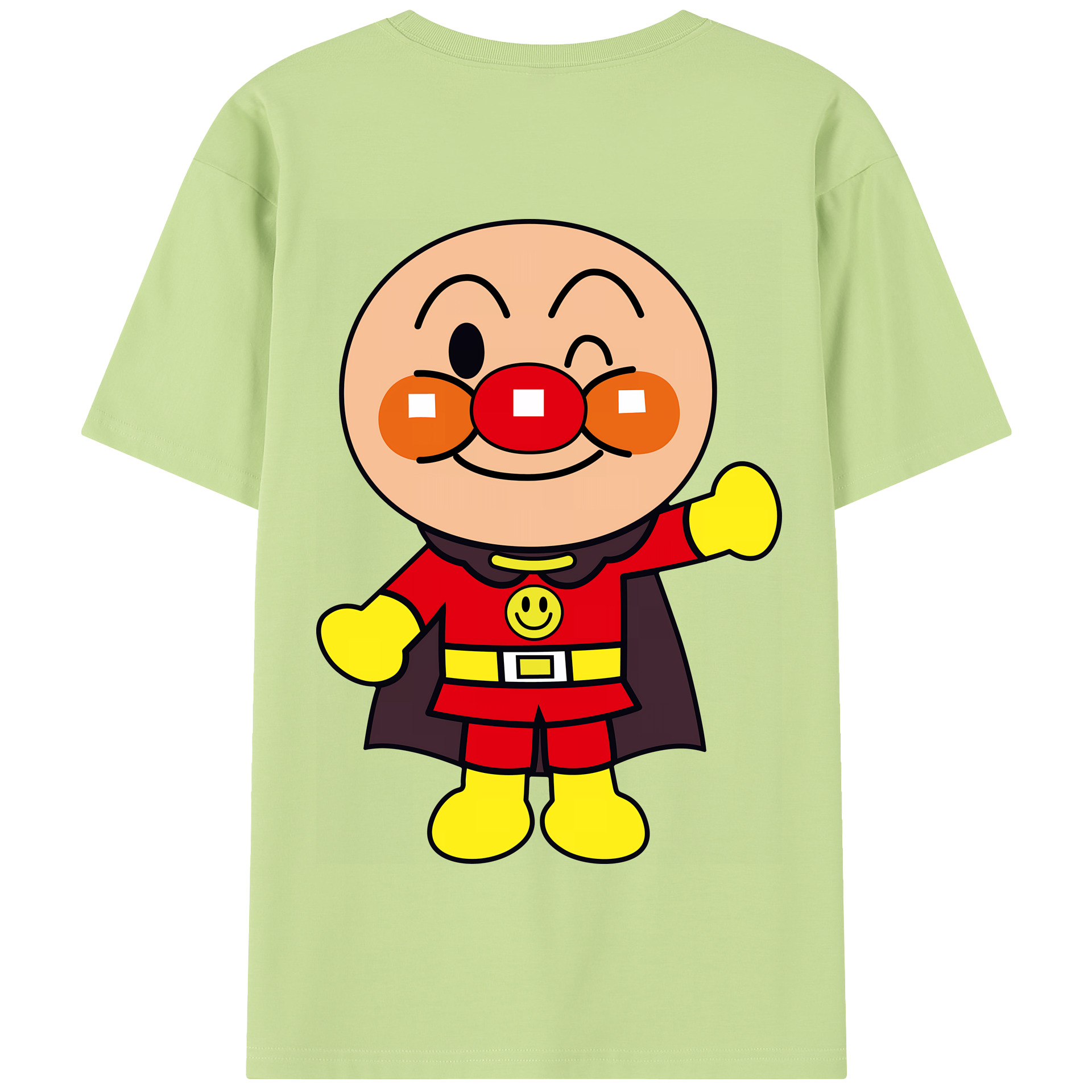 （画像用） アンパンマン Anpanman 綿100％半袖Tシャツ（背面プリント）